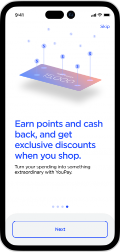 loyalty onboarding screen